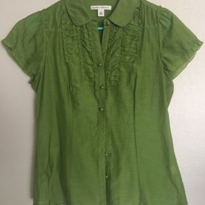 Banana republic button down blouse size small